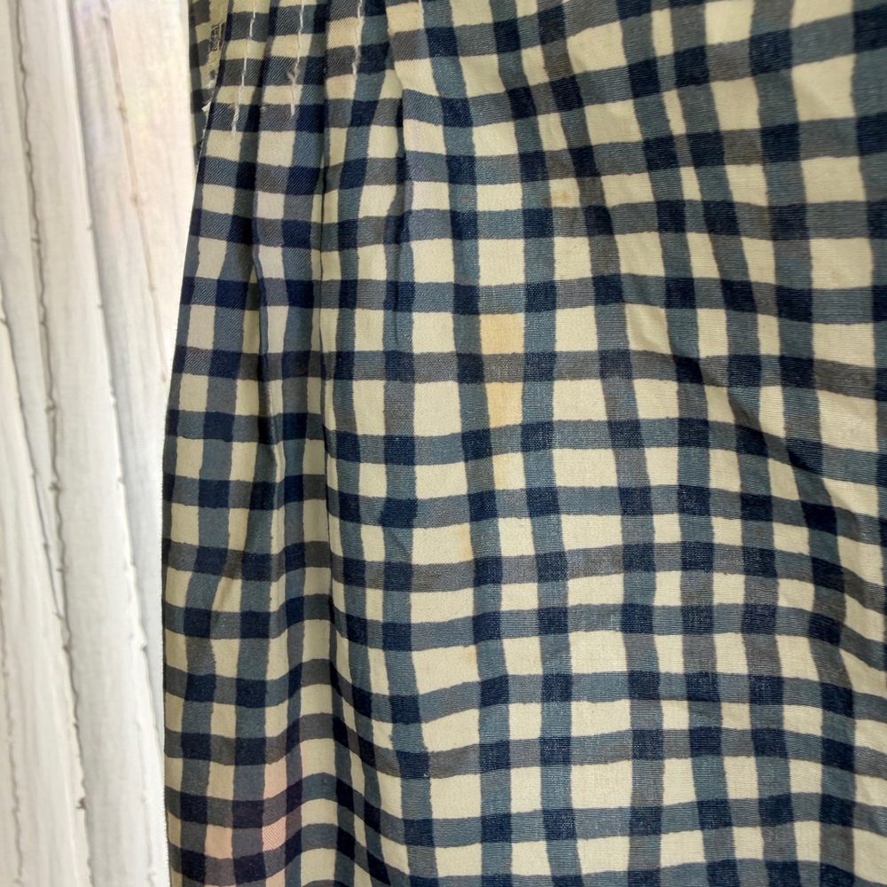 RIXO Navy and White Checkered Midi Dress - Picture 5 of 5